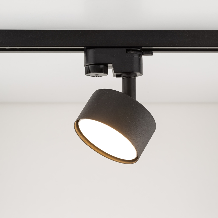 Foco para sistema de raíles monofásico AVIA 1xGX53/15W/230V negro