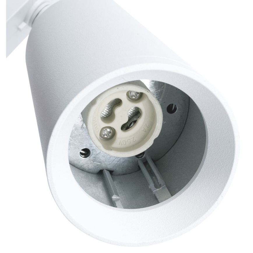 Foco para sistema de rieles MICA 1xGU10/25W/230V trifásico negro
