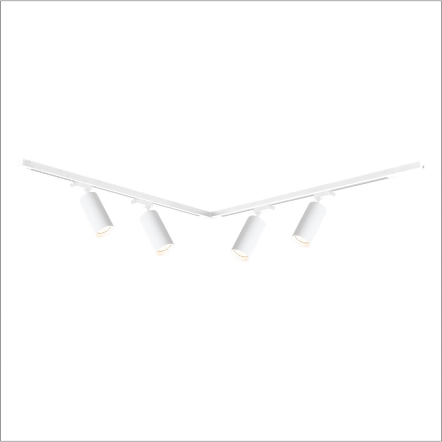 Foco para sistema de rieles MICA 4xGU10/10W/230V blanco