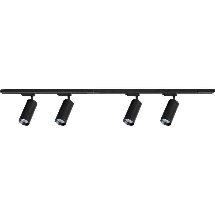 Foco para sistema de rieles MICA 4xGU10/10W/230V negro