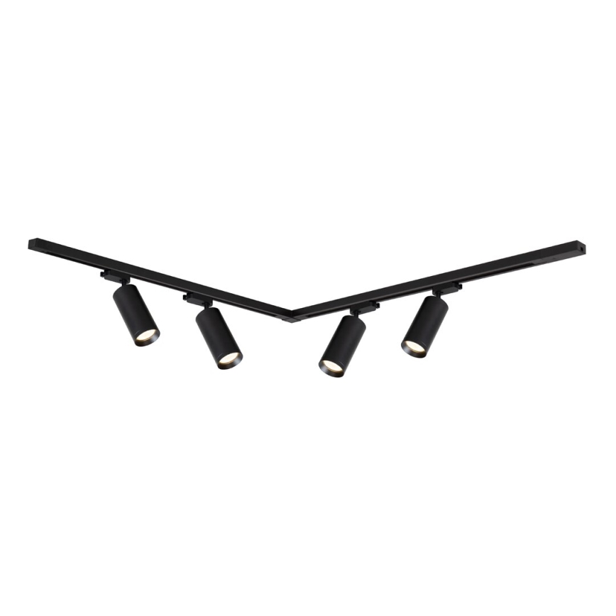 Foco para sistema de rieles MICA 4xGU10/10W/230V negro