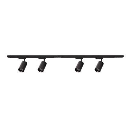 Foco para sistema de rieles PIPE 4xGU10/10W/230V negro