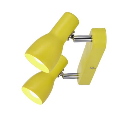 Foco PICARDO 2xE14/40W/230V amarillo