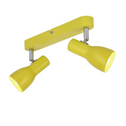 Foco PICARDO 2xE14/40W/230V amarillo