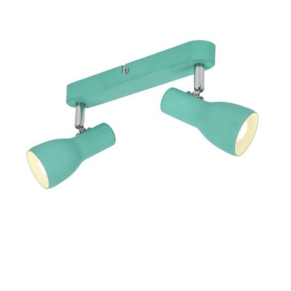 Foco PICARDO 2xE14/40W/230V turquesa