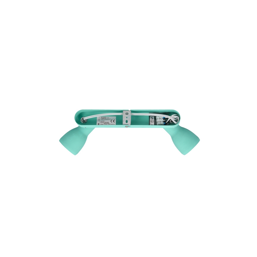 Foco PICARDO 2xE14/40W/230V turquesa
