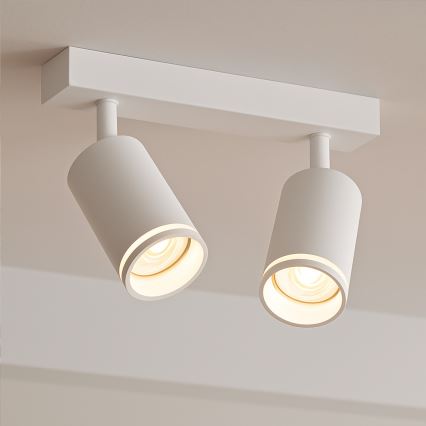 Foco PIPE 2xGU10/10W/230V blanco