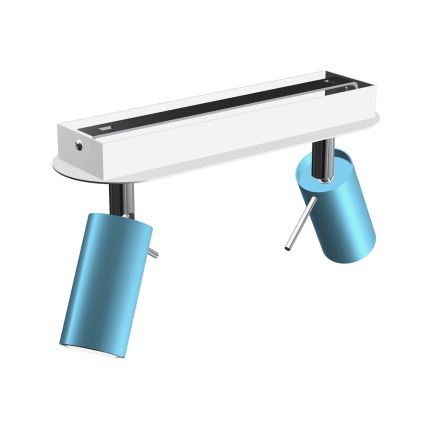 Foco PRESTON 2xGU10/MR11/40W/230V azul
