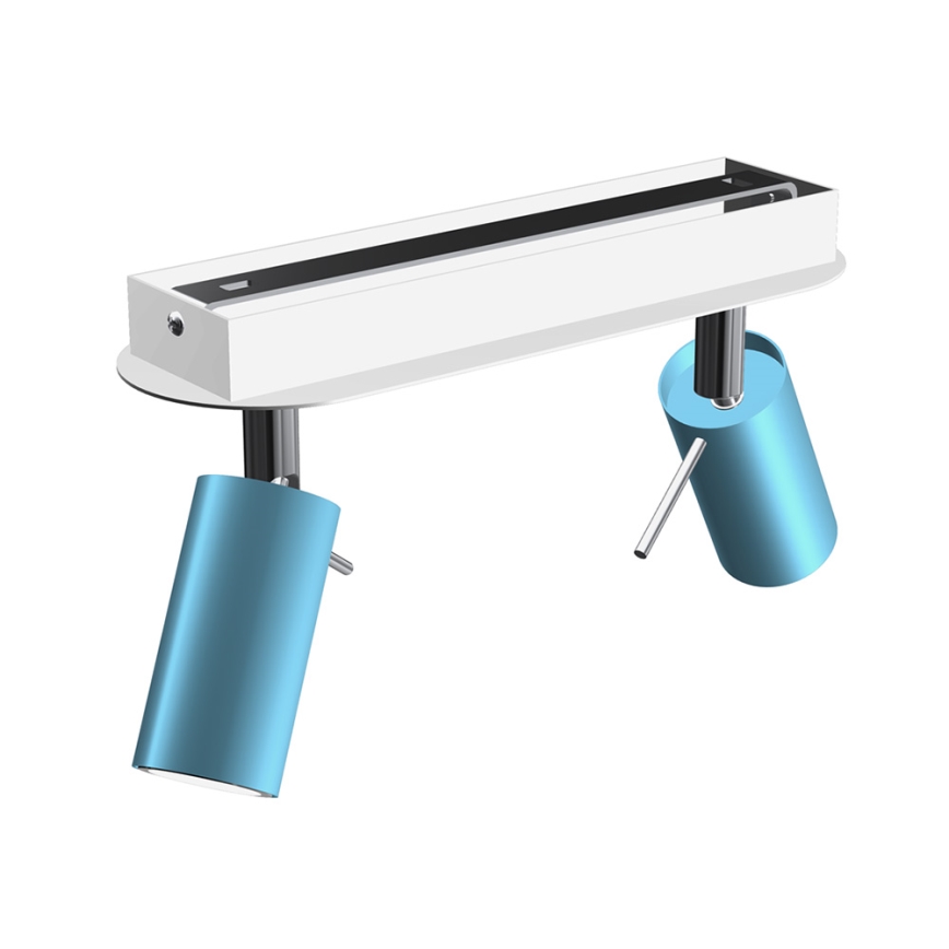 Foco PRESTON 2xGU10/MR11/40W/230V azul