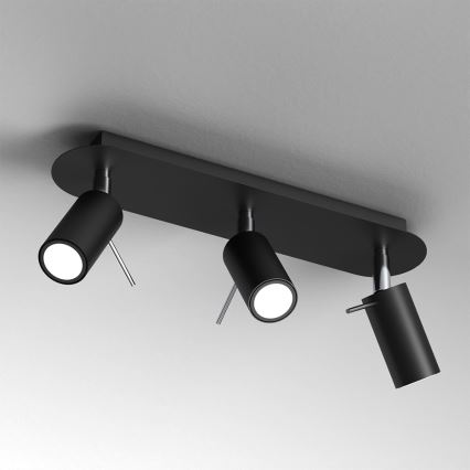 Foco PRESTON 3xGU10/MR11/40W/230V negro