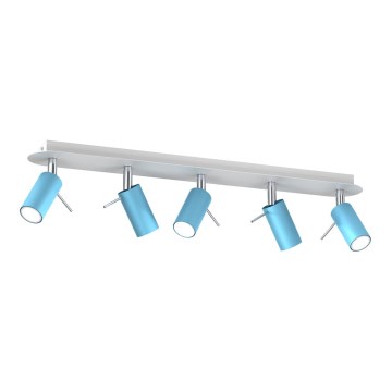 Foco PRESTON 5xGU10/MR11/40W/230V azul