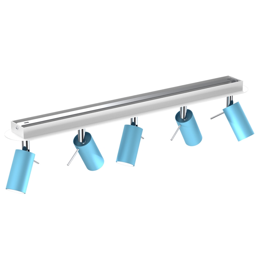 Foco PRESTON 5xGU10/MR11/40W/230V azul
