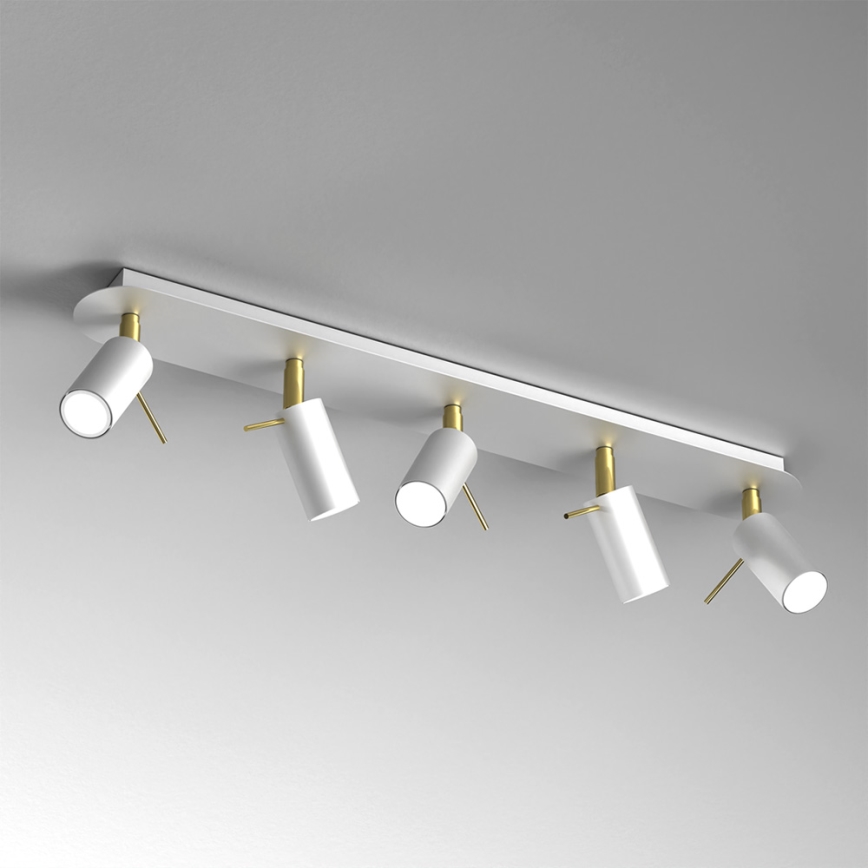 Foco PRESTON 5xGU10/MR11/40W/230V blanco/dorado