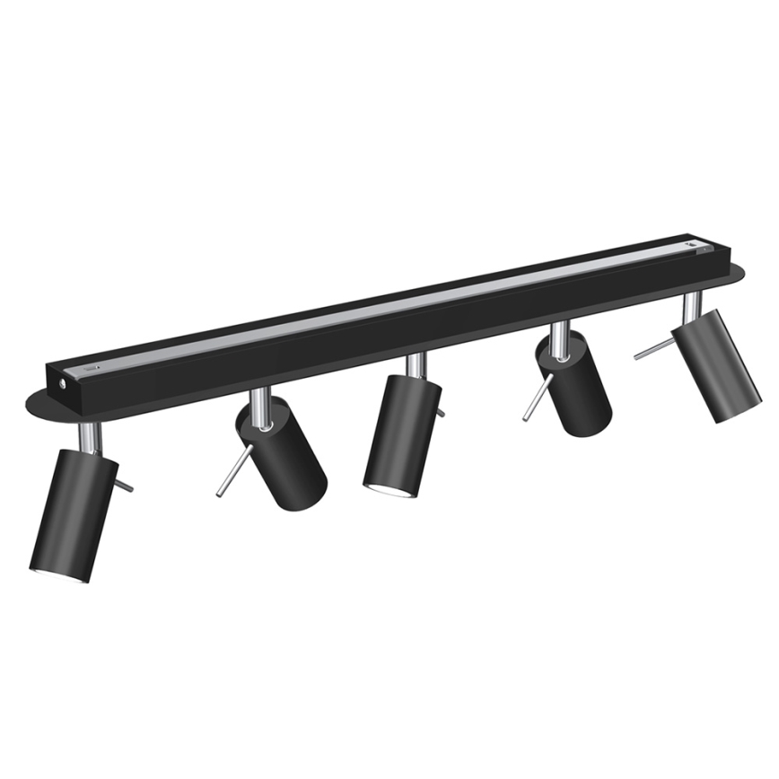Foco PRESTON 5xGU10/MR11/40W/230V negro