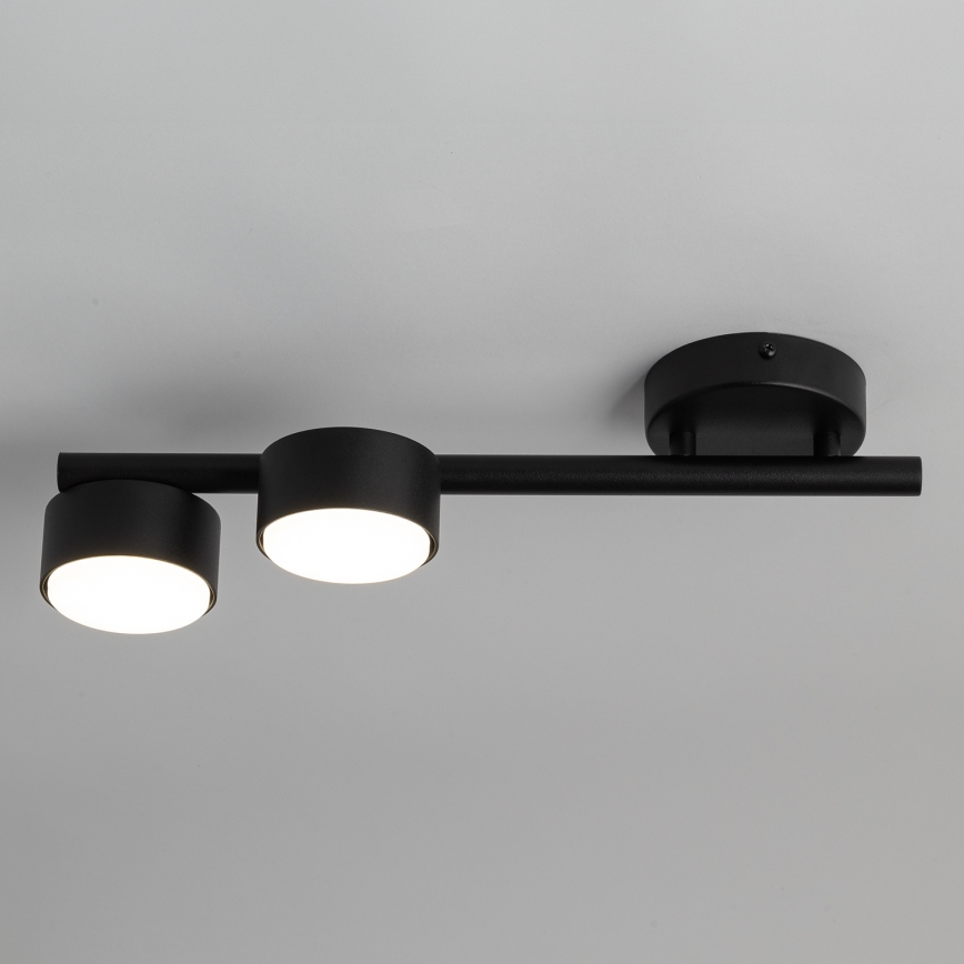 Foco PUNTO 2xGX53/12W/230V negro
