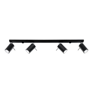 Foco RING 4L 4xGU10/10W/230V negro