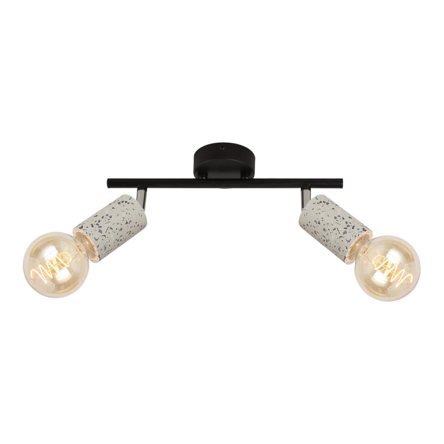 Foco SIMPLY 2xE27/15W/230V concreto