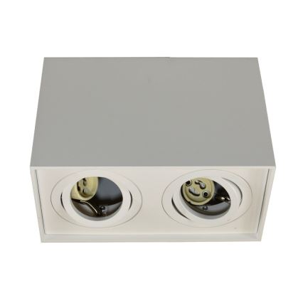 Foco SIROCO 2xGU10/30W/230V blanco