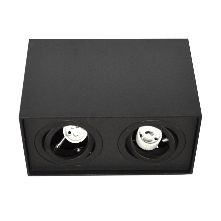 Foco SIROCO 2xGU10/30W/230V negro