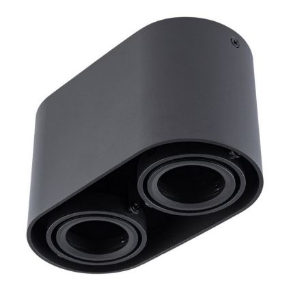 Foco SIROK 2xGU10/30W/230V negro