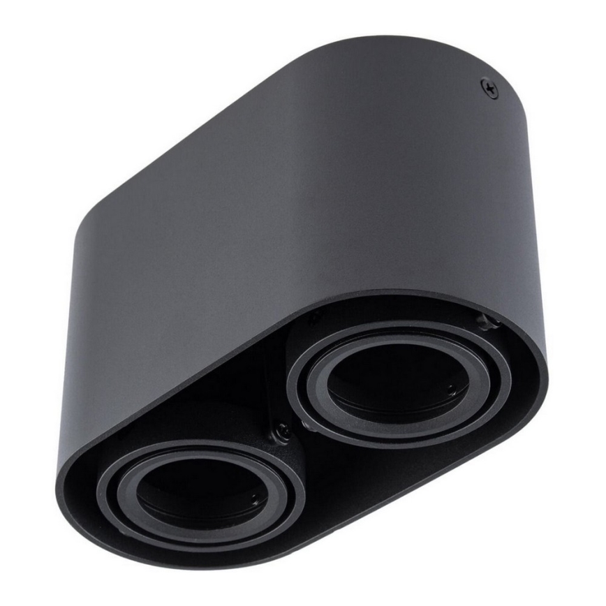 Foco SIROK 2xGU10/30W/230V negro