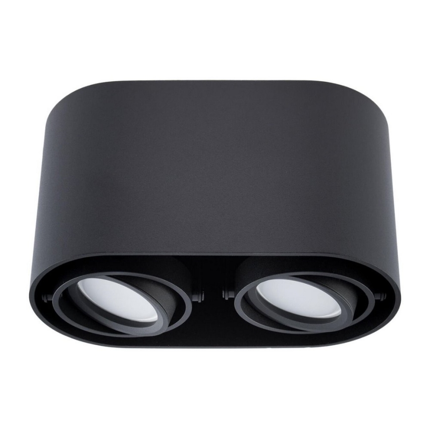 Foco SIROK 2xGU10/30W/230V negro