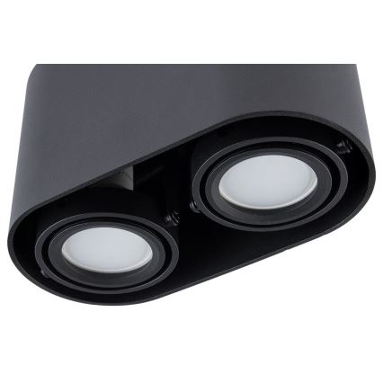Foco SIROK 2xGU10/30W/230V negro