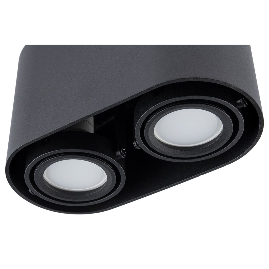 Foco SIROK 2xGU10/30W/230V negro