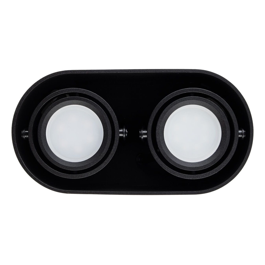 Foco SIROK 2xGU10/30W/230V negro