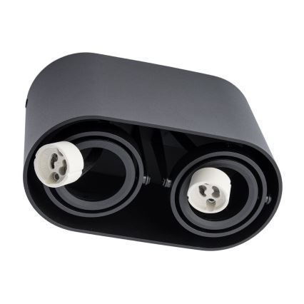Foco SIROK 2xGU10/30W/230V negro