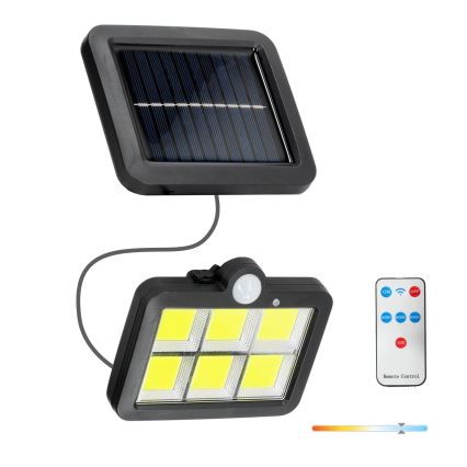 Foco solar LED con sensor LED/1,5W/3,7V 6000K IP44 1200 mAh