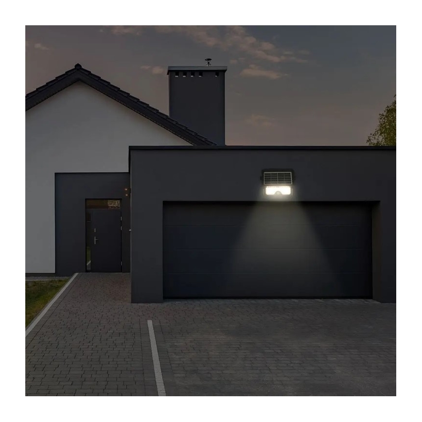 Foco solar LED con sensor LED/5W/3,7V IP65 4000K 3000 mAh