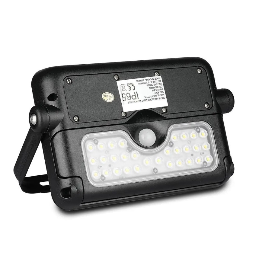 Foco solar LED con sensor LED/5W/3,7V IP65 4000K 3000 mAh