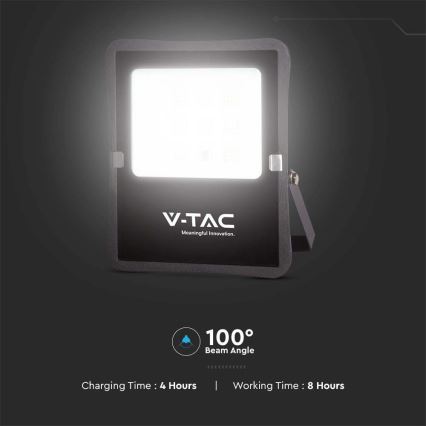 Foco solar LED exterior LED/12W/3,2V 6400K IP65 10000 mAh + mando a distancia