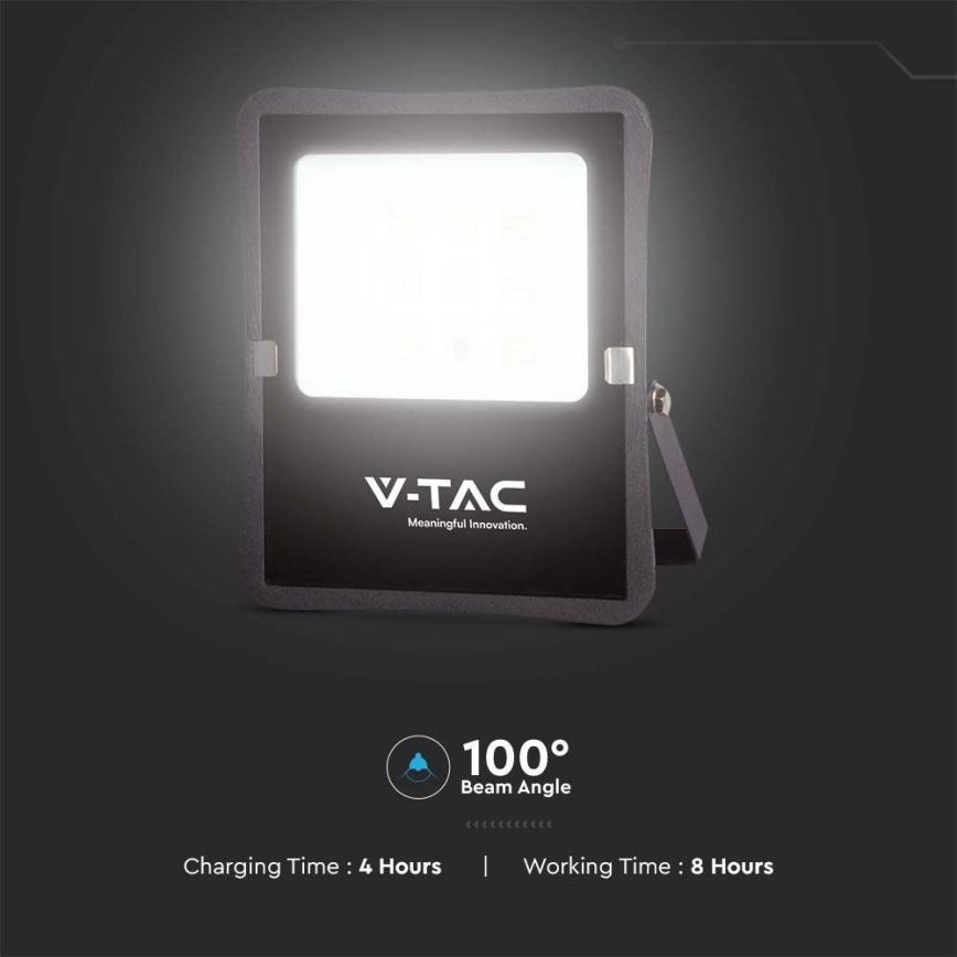 Foco solar LED exterior LED/12W/3,2V 6400K IP65 10000 mAh + mando a distancia
