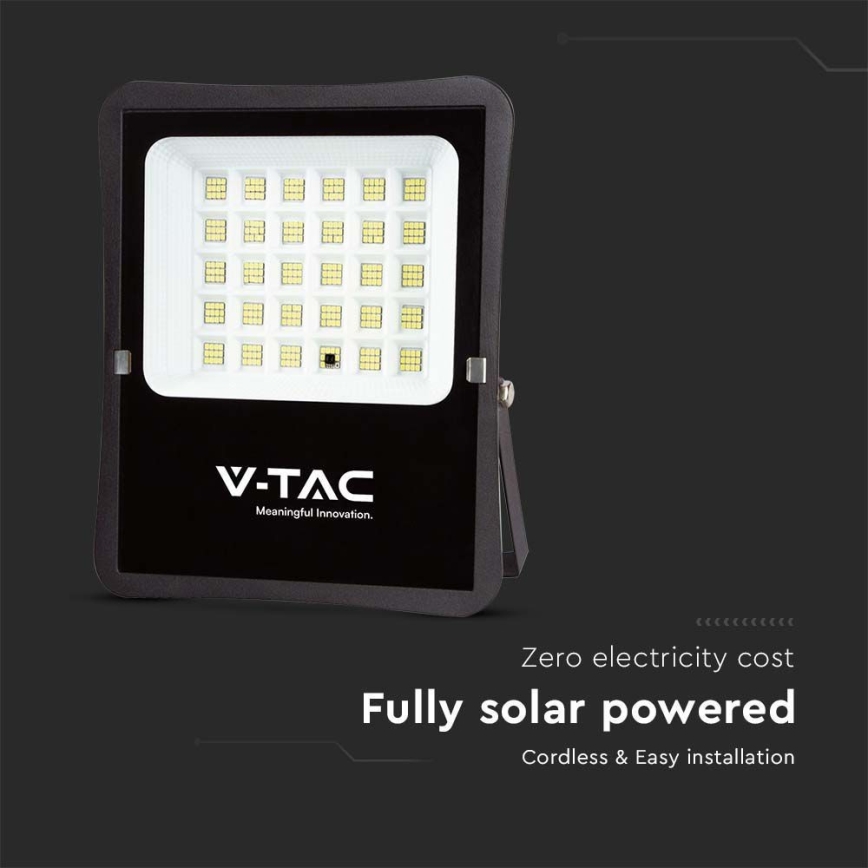Foco solar LED exterior LED/20W/3,2V 6400K IP65 15000 mAh + mando a distancia