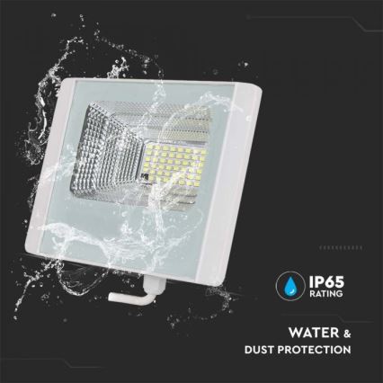 Foco solar LED exterior LED/20W/3,2V IP65 4000K 20000 mAh + mando a distancia