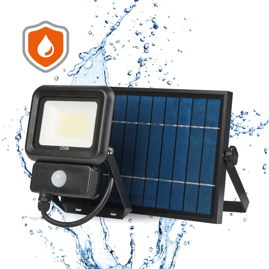 Foco solar LED exterior con sensor LED/20W/3,7V 6500K IP65 4400 mAh