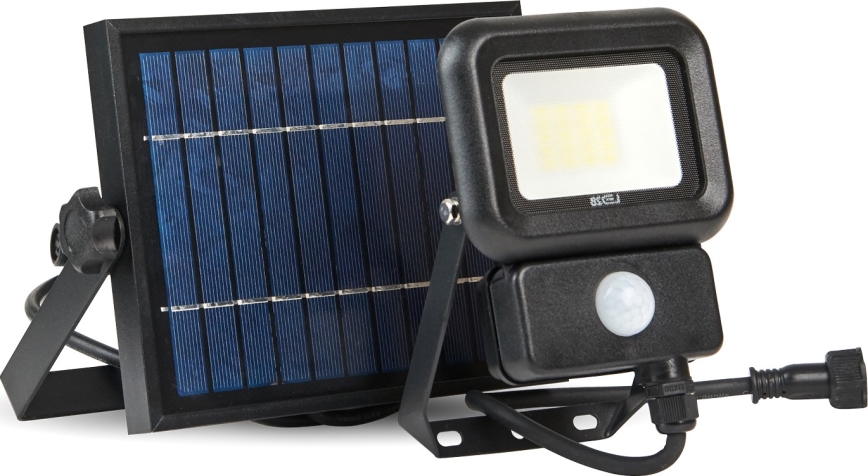 Foco solar LED exterior con sensor LED/10W/3,7V 6500K IP65 2200 mAh