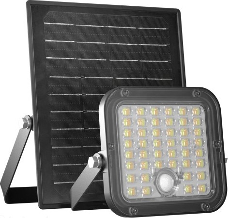 Foco solar LED regulable con sensor LED/10W/3,7V 3000/4000K IP65 3600 mAh + mando a distancia