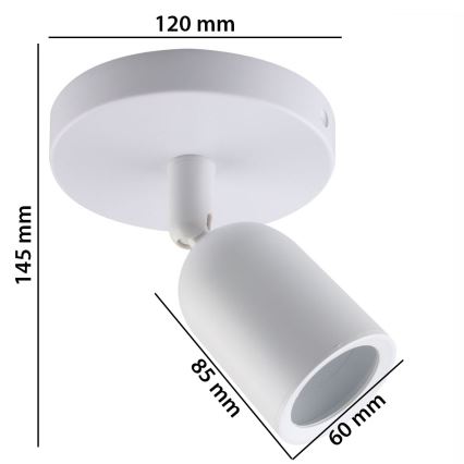 Foco SOLIS 1xGU10/6W/230V blanco