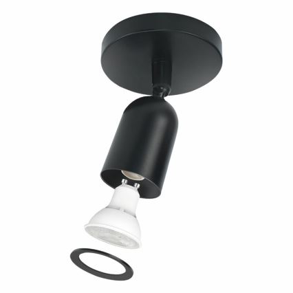 Foco SOLIS 1xGU10/6W/230V negro