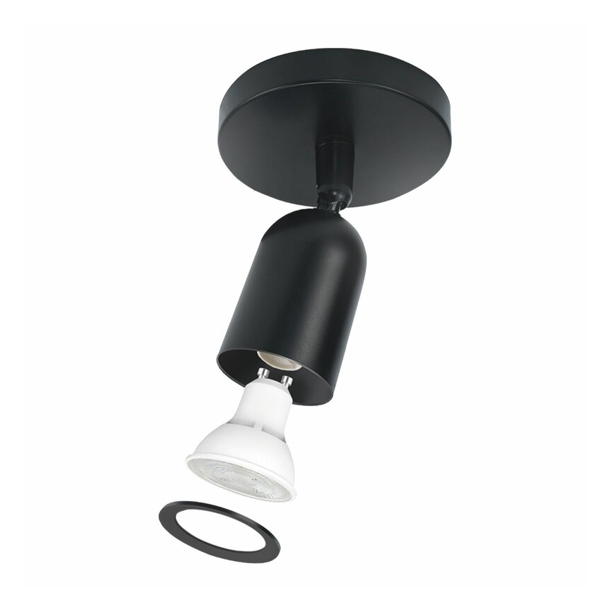 Foco SOLIS 1xGU10/6W/230V negro