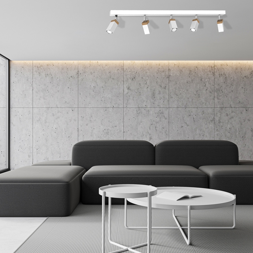 Foco SOLO 5xGU10/MR11/40W/230V blanco