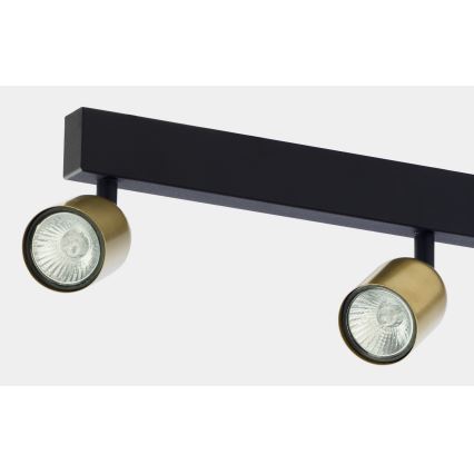 Foco TOP 4xGU10/10W/230V dorado/negro