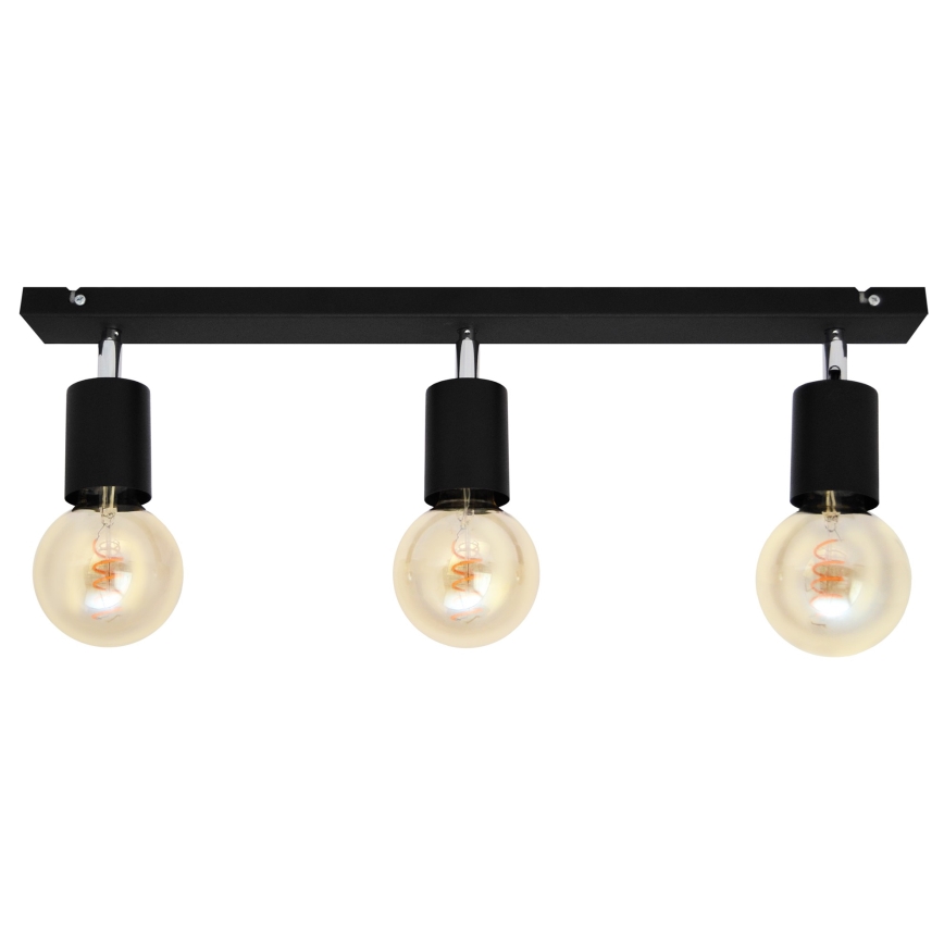 Foco TUNE 3xE27/20W/230V negro