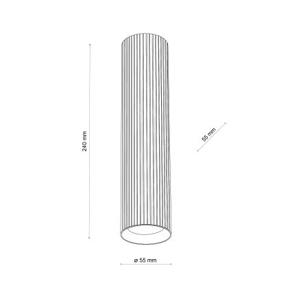 Foco TUNE L 1xGU10/10W/230V 24 cm blanco
