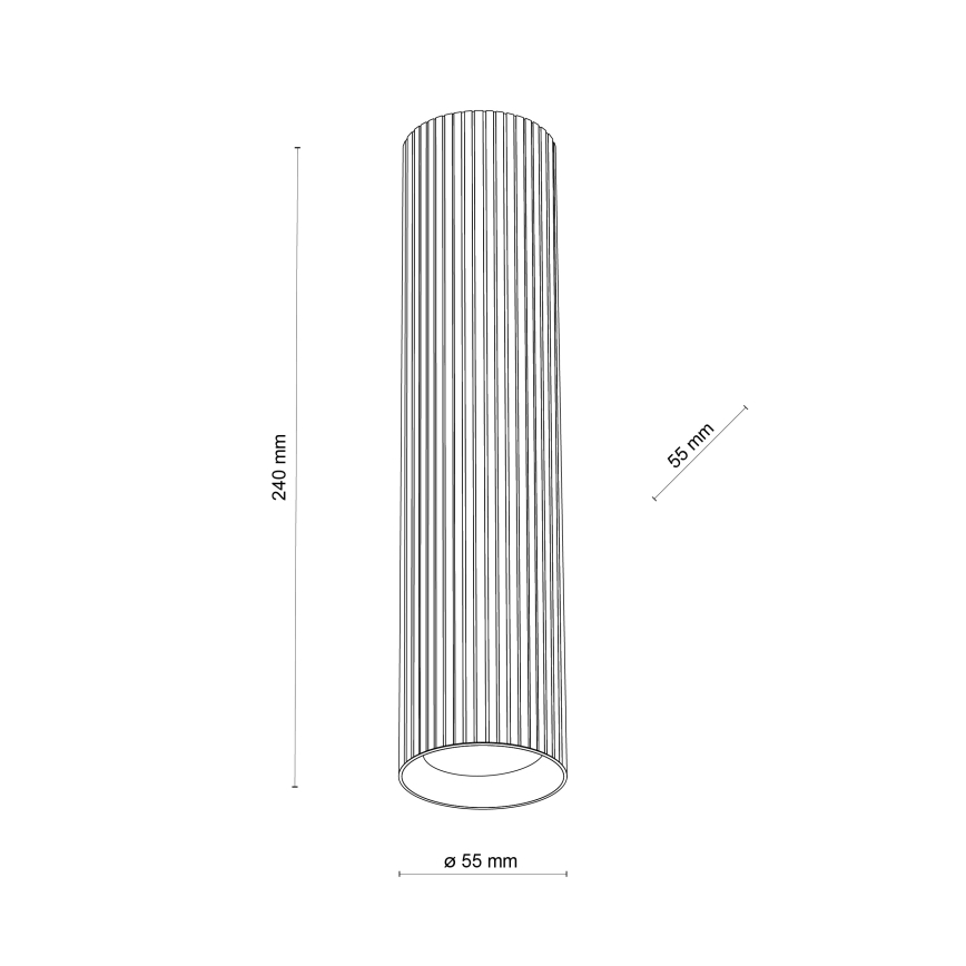 Foco TUNE L 1xGU10/10W/230V 24 cm blanco