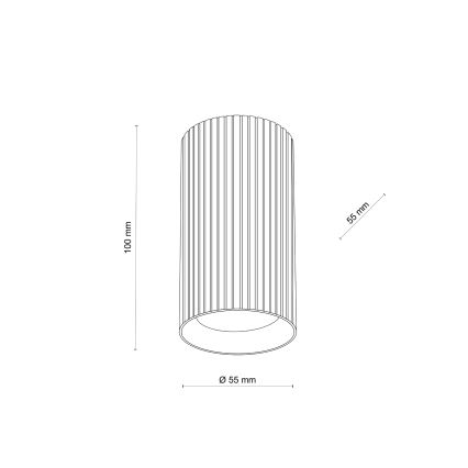 Foco TUNE S 1xGU10/10W/230V 10 cm blanco