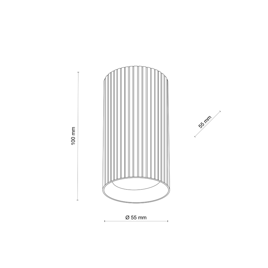 Foco TUNE S 1xGU10/10W/230V 10 cm negro